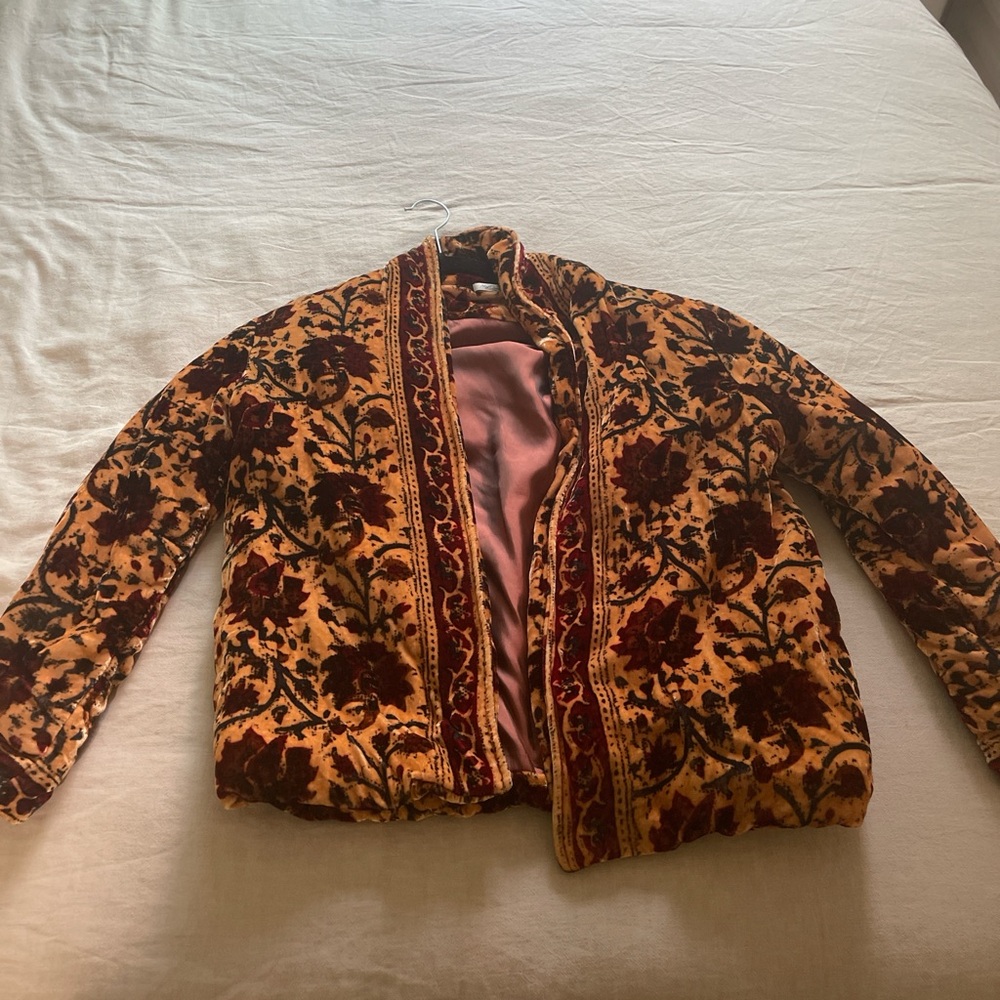 Vintage Velvet bomber cardigan